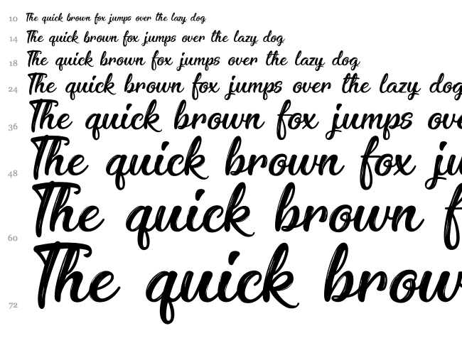 Enchanting Celebrations font waterfall